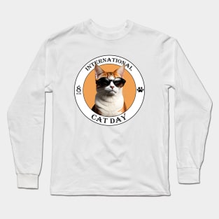 8 AUG, International Cat Day Long Sleeve T-Shirt